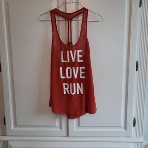 NWT Aeropostale Live Love Dream athletic racer back top, size small